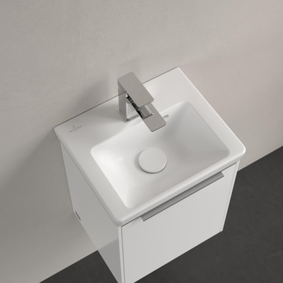 Villeroy & Boch Subway 3.0 fontein 37x305cm 1 kraangat met overloop C+ stone white