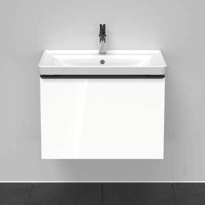 Duravit D-Neo wastafelonderkast 63.4x44x45.2cm 1 lade met softclose wit Hoogglans