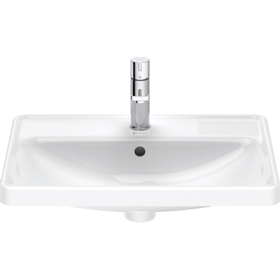 Duravit D-Neo inbouwwastafel 60x44x17cm 1 kraangat rechthoek Keramiek Wit