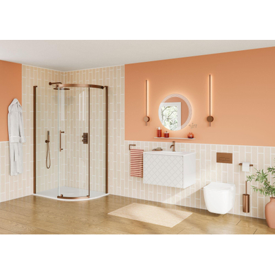 Crosswater MPRO Toiletborstelhouder - wandmodel - geborsteld brons