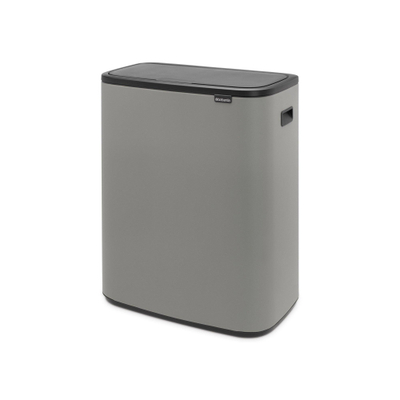 Brabantia Bo Touch Bin Afvalemmer - 60 liter - kunststof binnenemmer - mineral concrete grey