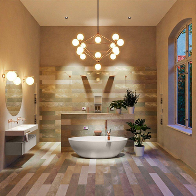 MONDIAZ FLOAT Vrijstaand bad - 170x80cm - linen/talc