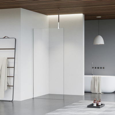 Fortifura Galeria inloopdouche - 100x200cm - helder glas - plafondarm - chroom