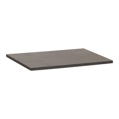 BRAUER Vulcanic topblad - 60x46x2cm - zonder kraangat - natuursteen - basalt antraciet