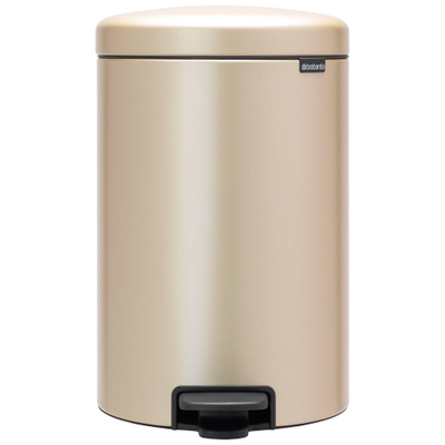 Brabantia NewIcon Pedaalemmer - 20 liter - kunststof binnenemmer - metallic gold