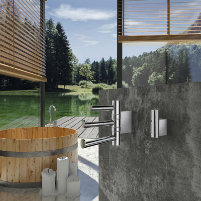 Smedbo Air Handdoekhouder - ophangen - Massief messing Chroom