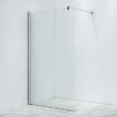 AKTIE inloopdouche 120x200cm 8mm veiligheidsglas anti kalk chroom