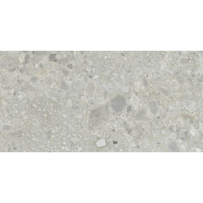 Baldocer Ceramica Nover wand- en vloertegel - 40x80cm - 9.5mm - Rechthoek - gerectificeerd - Terrazzo - Grijs mat