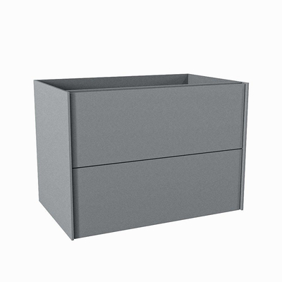 Mondiaz TENCE wastafelonderkast - 70x45x50cm - 2 lades - push to open - softclose - Plata