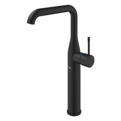 Grohe Essence New 1-gats wastafelkraan xl-size m. gladde body voorsprong 17.9cm phantom black