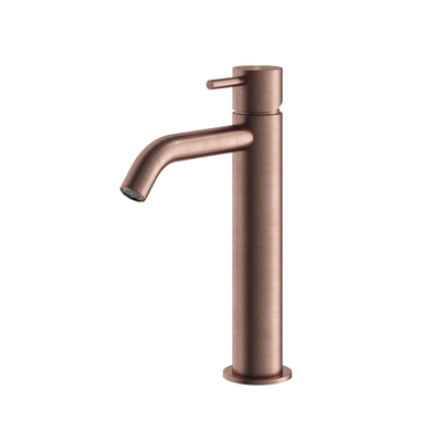 Hotbath Archie Wastafelmengkraan zonder waste Middel BCP Geborsteld Koper PVD