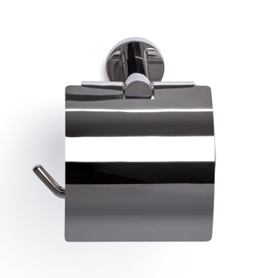 Ozean Eternal Toiletrolhouder - met klep - rond - chroom SHOWROOMMODEL