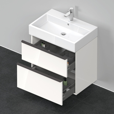 Duravit D-Neo wastafelonderkast 68.4x62.5x44.2cm 1 lade wit Hoogglans