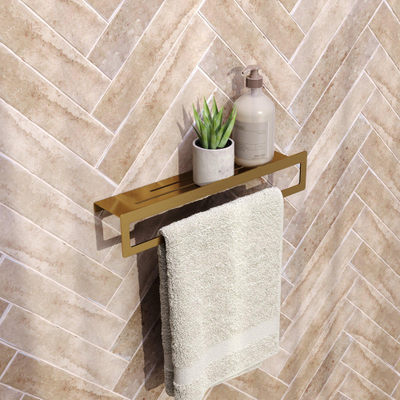 Brauer handdoekrek - 43cm - Goud geborsteld