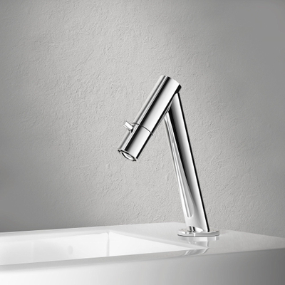 Hotbath Dude Fonteinkraan opbouw uitloop 8.95cm schuin chroom SHOWROOMMODEL