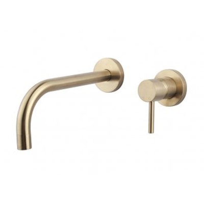 Wiesbaden Slim inbouwwastafelkraan eenhendel afbouwdeel geborsteld messing EXCLUSIEF INBOUWDEEL SHOWROOMMODEL