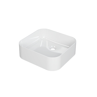 INK Yale waskom - 39x37x12cm - vierkant - porselein wit glans