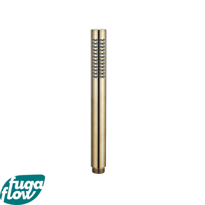 FugaFlow Eccelente Sobrado Badkamer glijstangset 90cm met staafhanddouche en gladde doucheslang PVD Geborsteld messing