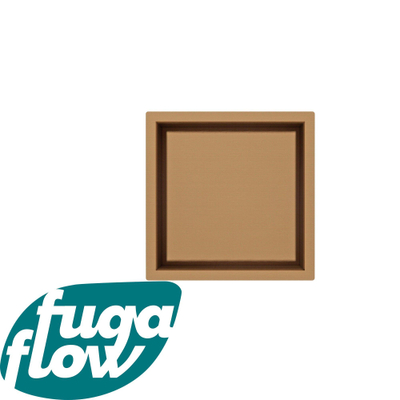 FugaFlow Eccelente Acces Inbouwnis - 30x30x10cm - Geborsteld koper