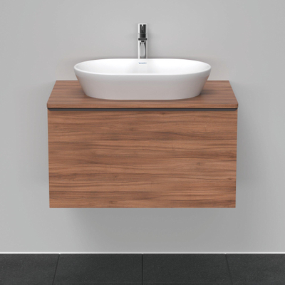 Duravit D-Neo wastafelonderkast 80x45.9x55cm 1 lade Noten Mat