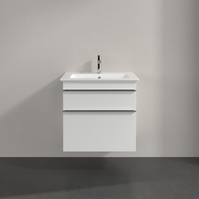 Villeroy & Boch Venticello wastafelonderbouwkast met 2 laden voor wastafel 60.3x50.2x59cm glans wit