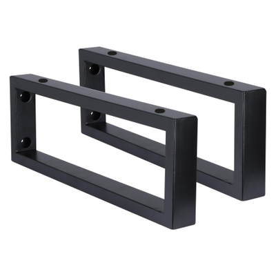 Differnz Ophangbeugel Wastafel 25x440x150 2 stuks Zwart OUTLETSTORE