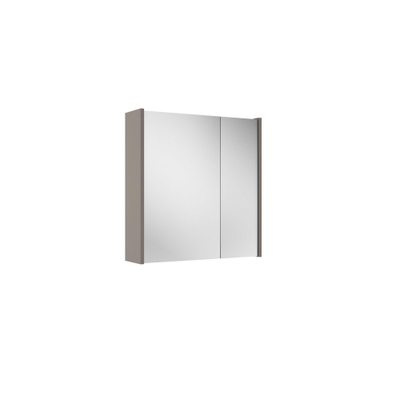 FugaFlow Eccelente Arredo spiegel badkamer spiegelkast - 60x63x16cm - inclusief zijpanelen - taupe