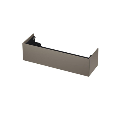 INK P2O Wastafelonderkast - 140x45x37.6cm - 1 lade - push 2 open - recht opdekfront - MDF lak taupe mat