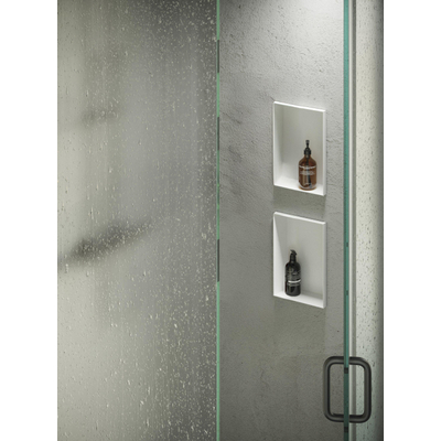 Looox Colour BoX inbouwnis - 15x30x10cm - RVS Wit mat OUTLETSTORE