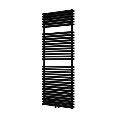 Plieger Florian Nxt M designradiator dubbel horizontaal met middenaansluiting 1406x500mm 980W zwart