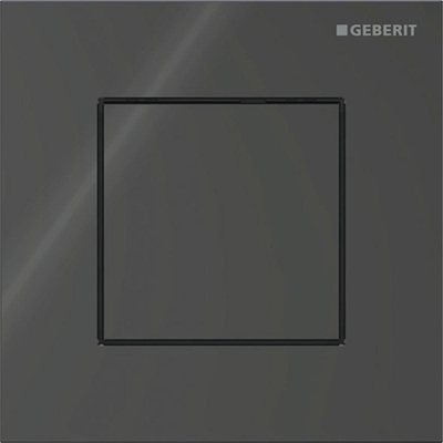 Geberit type 40 urinioir bedieningsplaat - pneumatisch - vierkant - zwart