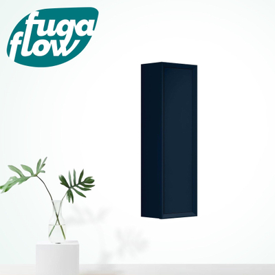 FugaFlow Eccelente Arredo Hoge Kast - 120x34.5x34.5cm - 1 deur - mat marine blauw - MDF