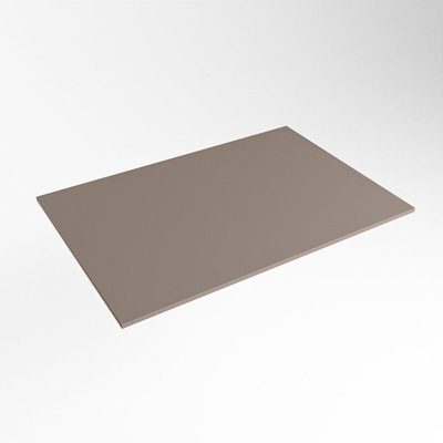 Mondiaz TOP 23 Topblad - 40x23.5x0.9cm - geschikt voor afdekplaat - Solid surface - Smoke