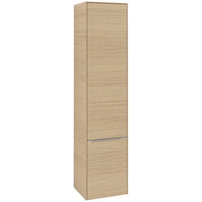 Villeroy & boch Subway 3.0 kast hoog 171x40cm 2 deur 1 schap links nordic oak