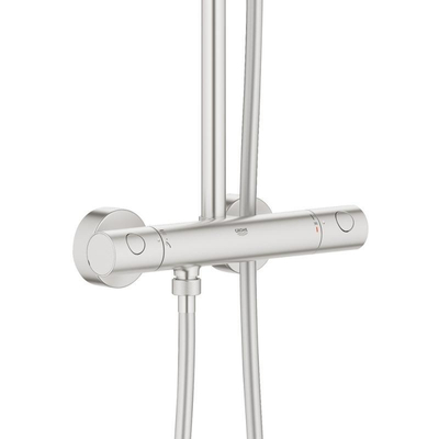 GROHE Euphoria xxl Regendoucheset Opbouw - hoofddouche 31cm - handdouche rond - supersteel