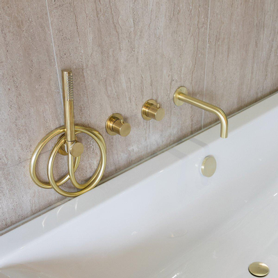 Crosswater MPRO Module Badkraan - 2 functies - met handdoucheset - messing geborsteld - OUTLET UDEN