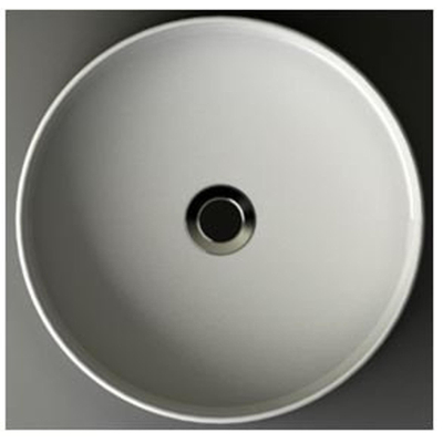 Wiesbaden Link waskom rond 40x12 cm keramiek glans wit