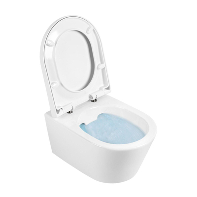 Adema Sali Wandcloset Spoelrandloos met toiletzitting wit - OUTLET UDEN