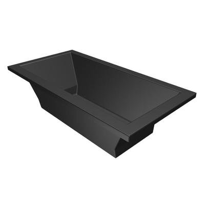 Xenz Society ligbad 180x90x50cm met poten zonder afvoer Acryl Ebony mat (mat zwart/antraciet)