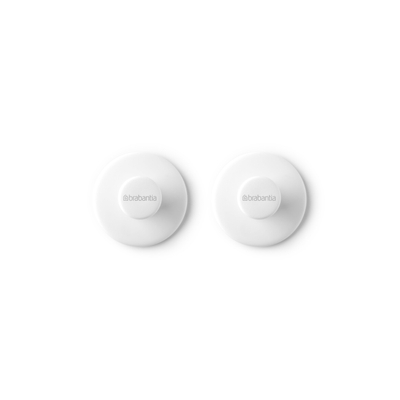 Brabantia ReNew Handdoekhaakjes Set Van 2 White Wit