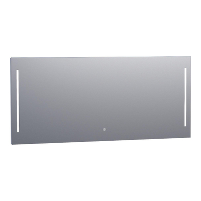 Saniclass spiegel Deline 160x70cm met verlichting aluminium