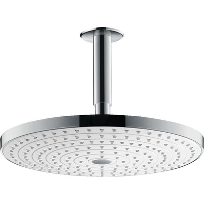 Hansgrohe Raindance select s300 2jet hoofddouche plafondaansluiting wit chroom