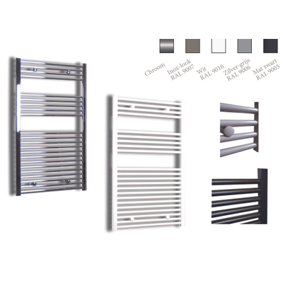 Sanicare recht designradiator 111.8x60cm chroom