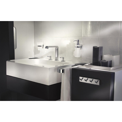 Smedbo House Zeepdispenser - 200ml - wandmodel - chroom/mat glas