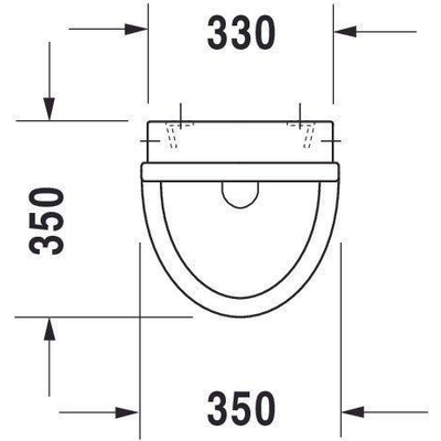 Duravit Philippe Starck 3 urinoir met bevestiging wandinlaat met Wondergliss wit