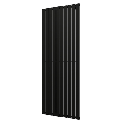 Plieger Cavallino Retto designradiator verticaal enkel middenaansluiting 2000x754mm 1666W zwart