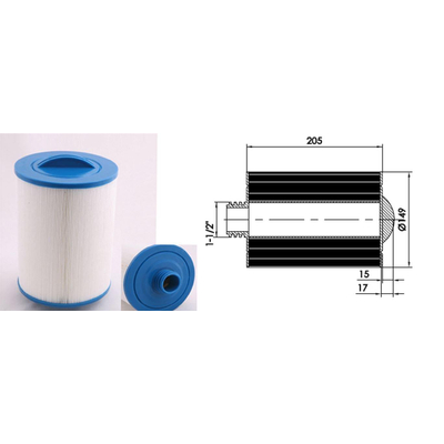 FortiFura Outdoor Relax Spa Filter - 205x150