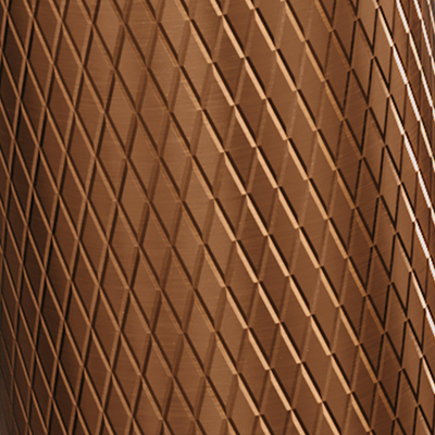 BRAUER Copper Carving Fonteinkraan - inbouw - 8.5-18.5cm uitloop - Koper geborsteld