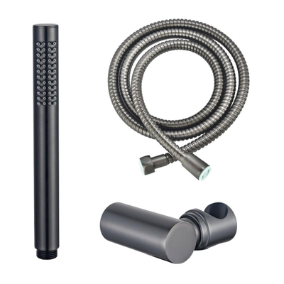 FugaFlow Eccelente Sobrado Badkamer handdoucheset incl. staafhanddouche, houder en anti-twist doucheslang Gunmetal PVD