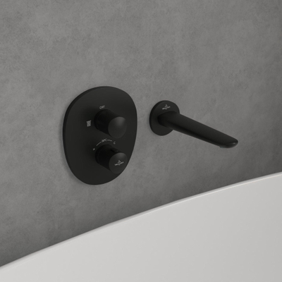 Villeroy & Boch Antao Inbouwthermostaat met stopkraan - mat zwart